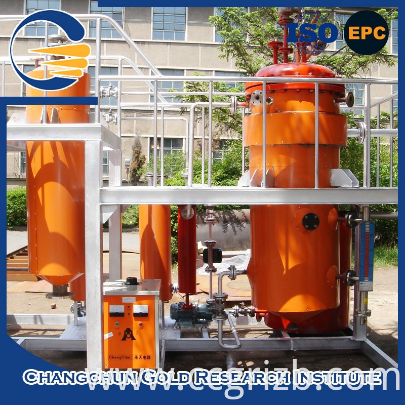 Hot sale oem electrolysing cell the process of gold mining